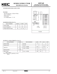 Datasheet KDV149 manufacturer KEC